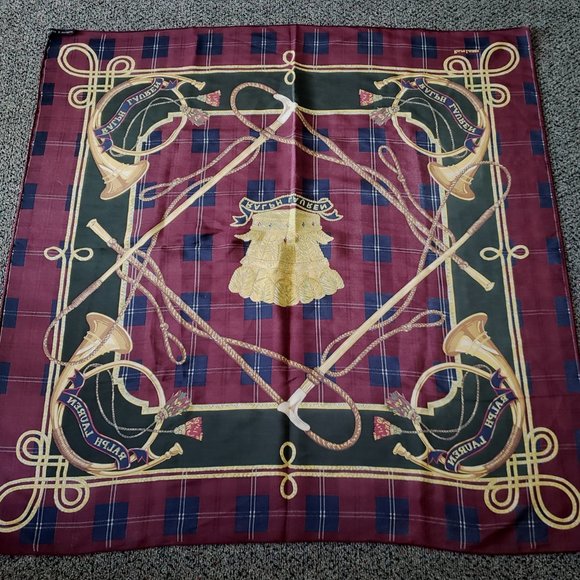 Vintage Ralph Lauren Black Label Equestrian Silk Scarf - Picture 3 of 4